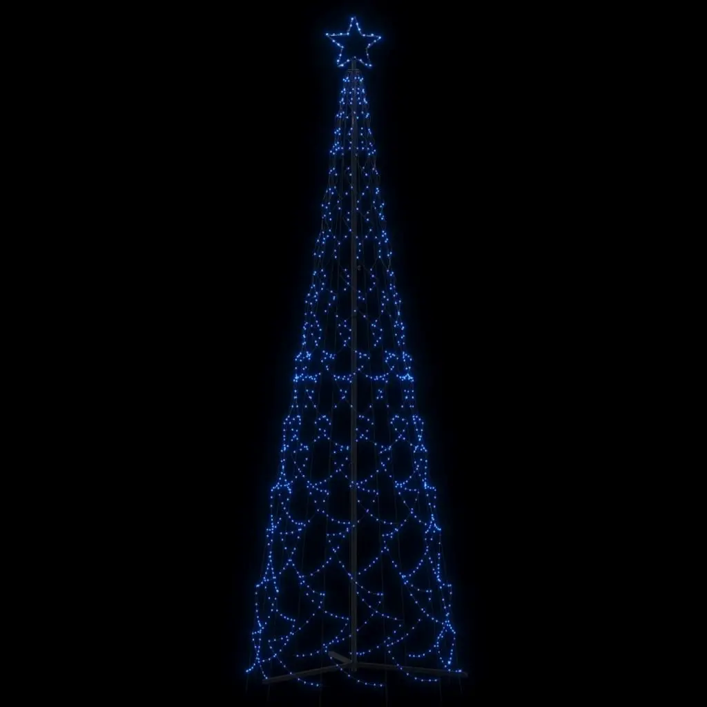 Christmas Cone Tree Blue 500 LEDs 100x300 cm 343709