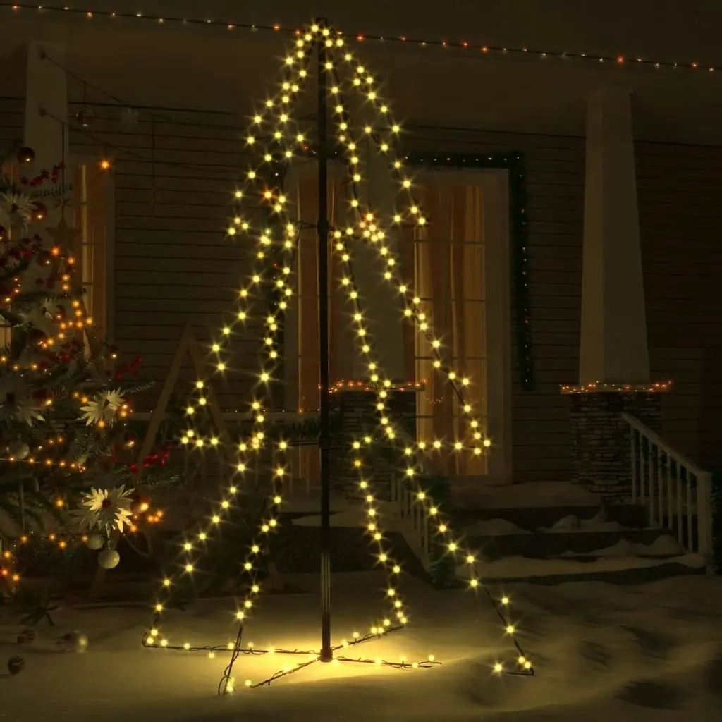 Christmas Cone Tree 200 LEDs Indoor and Outdoor 98x150 cm 328571