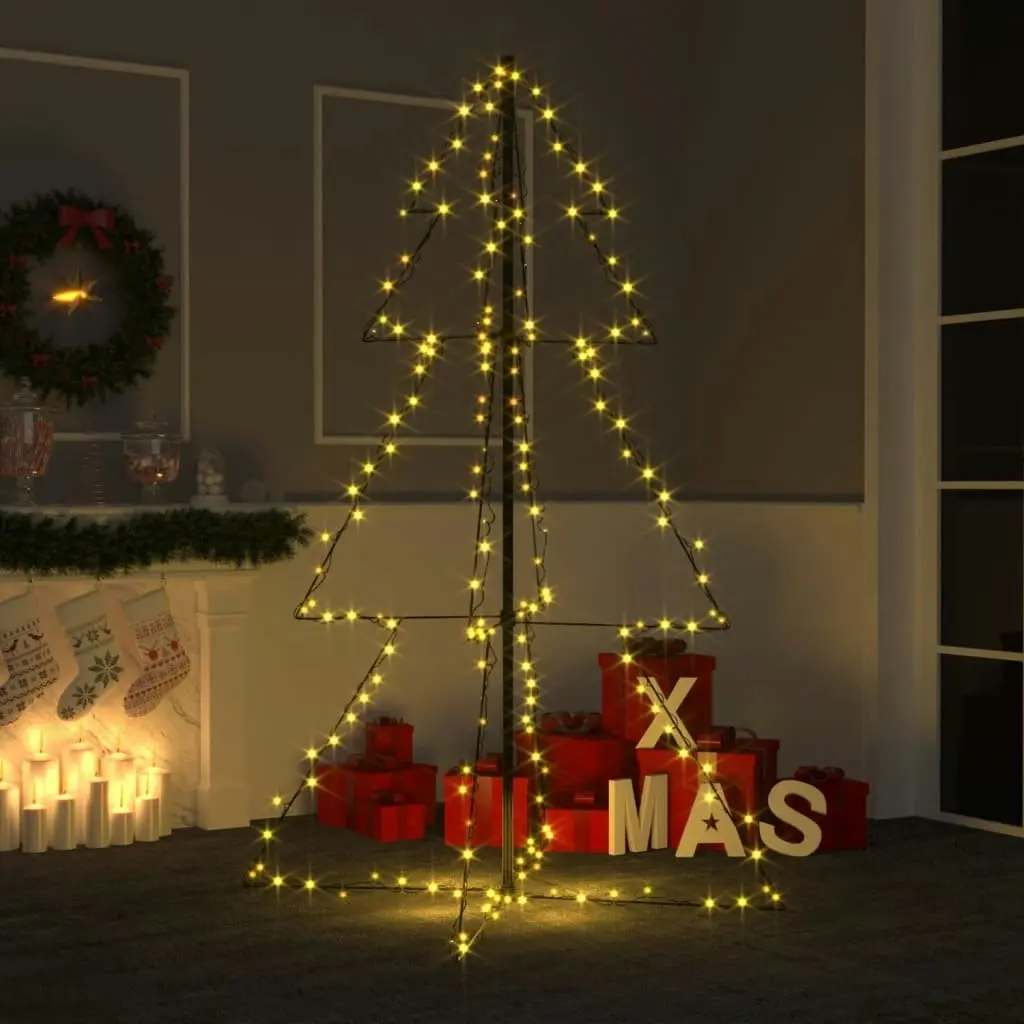 Christmas Cone Tree 200 LEDs Indoor and Outdoor 98x150 cm 328571