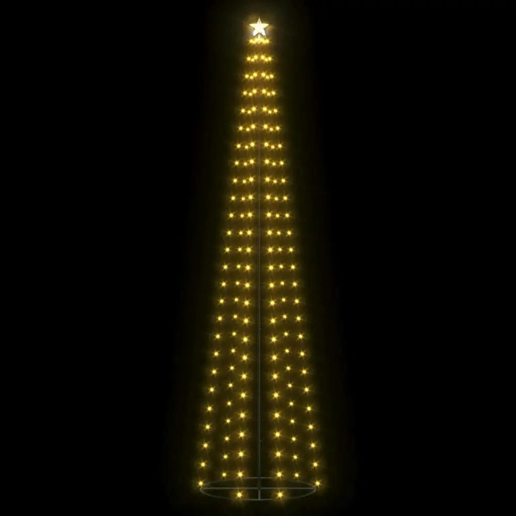 Christmas Cone Tree 136 Warm White LEDs Decoration 70x240 cm 328705