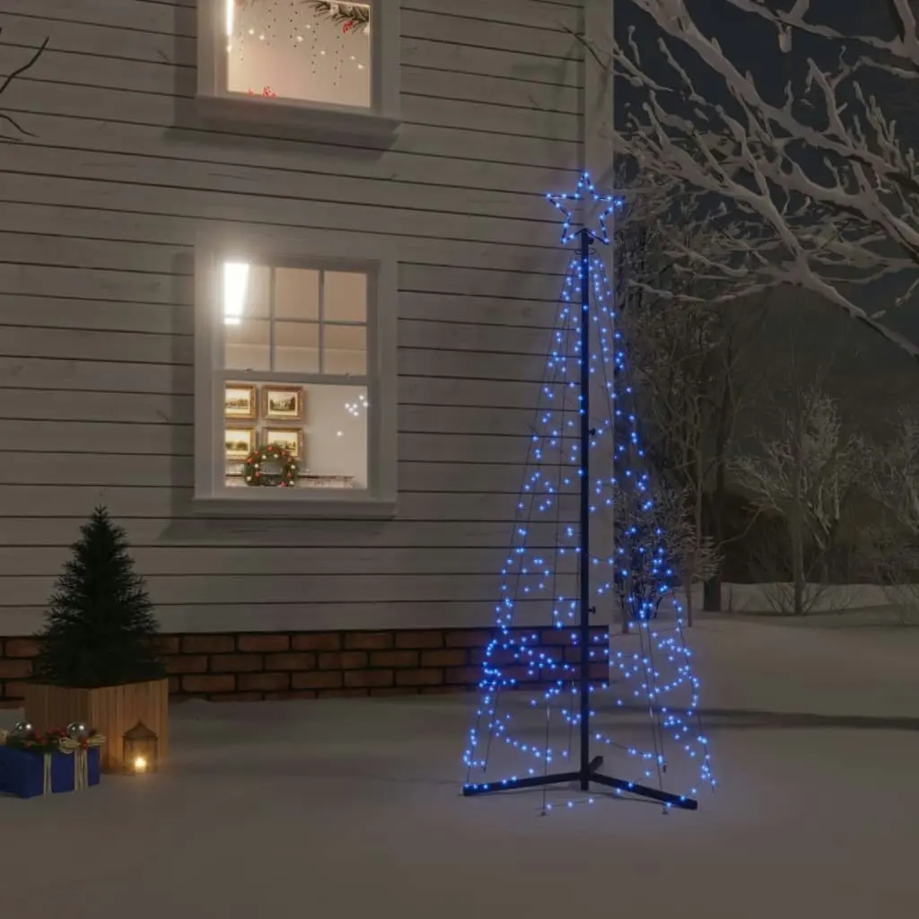 Christmas Cone Tree Blue 200 LEDs 70x180 cm 343503