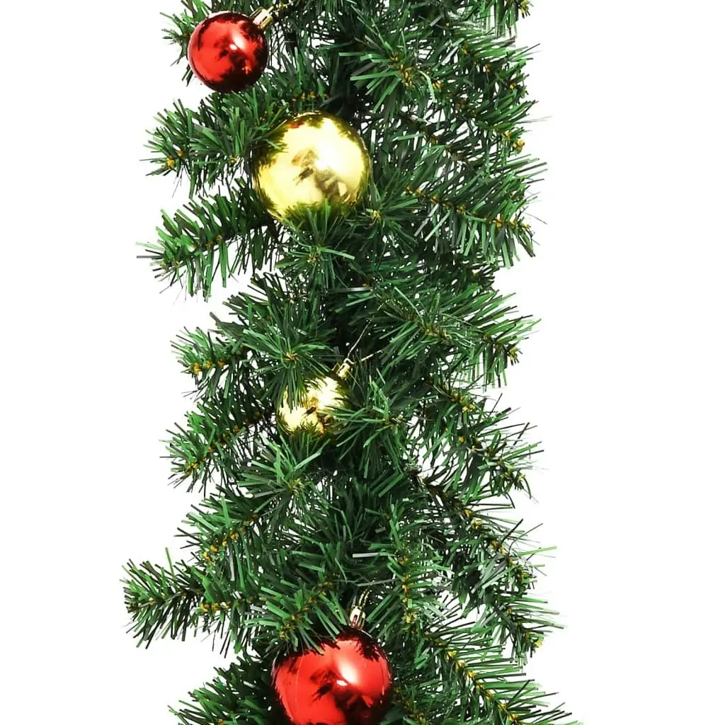 Christmas Garland Decorated with Baubles 5 m 284305