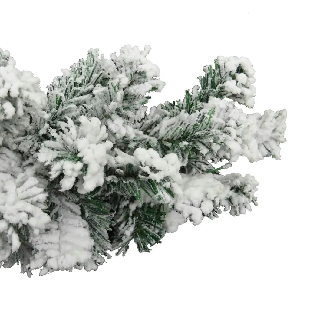 Christmas Garland with Flocked Snow Green 10 m PVC 320968