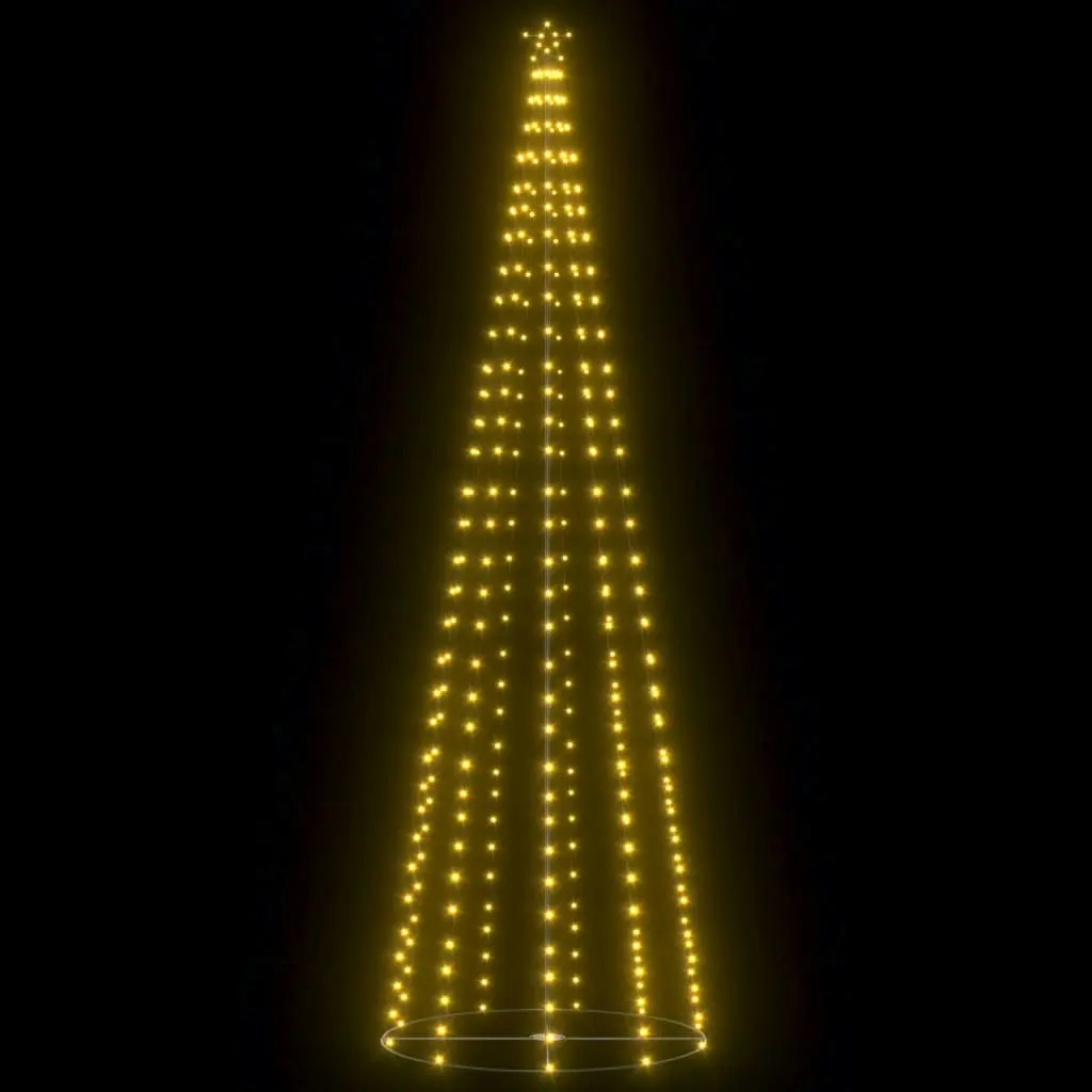 Christmas Cone Tree 330 Warm White LEDs Decoration 100x300 cm 328713