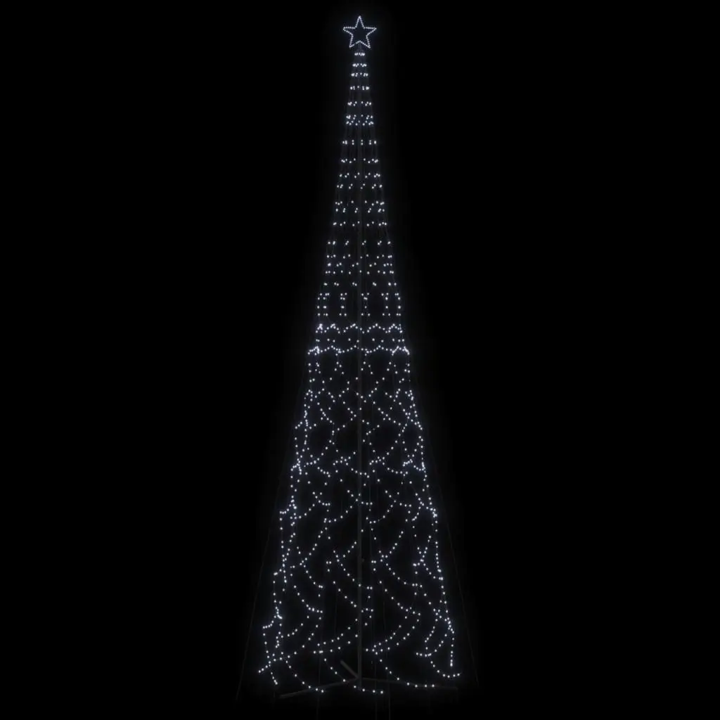 Christmas Cone Tree Cold White 3000 LEDs 230x800 cm 343716