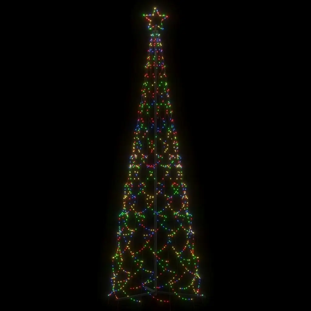 Christmas Cone Tree Colourful 500 LEDs 100x300 cm 343710