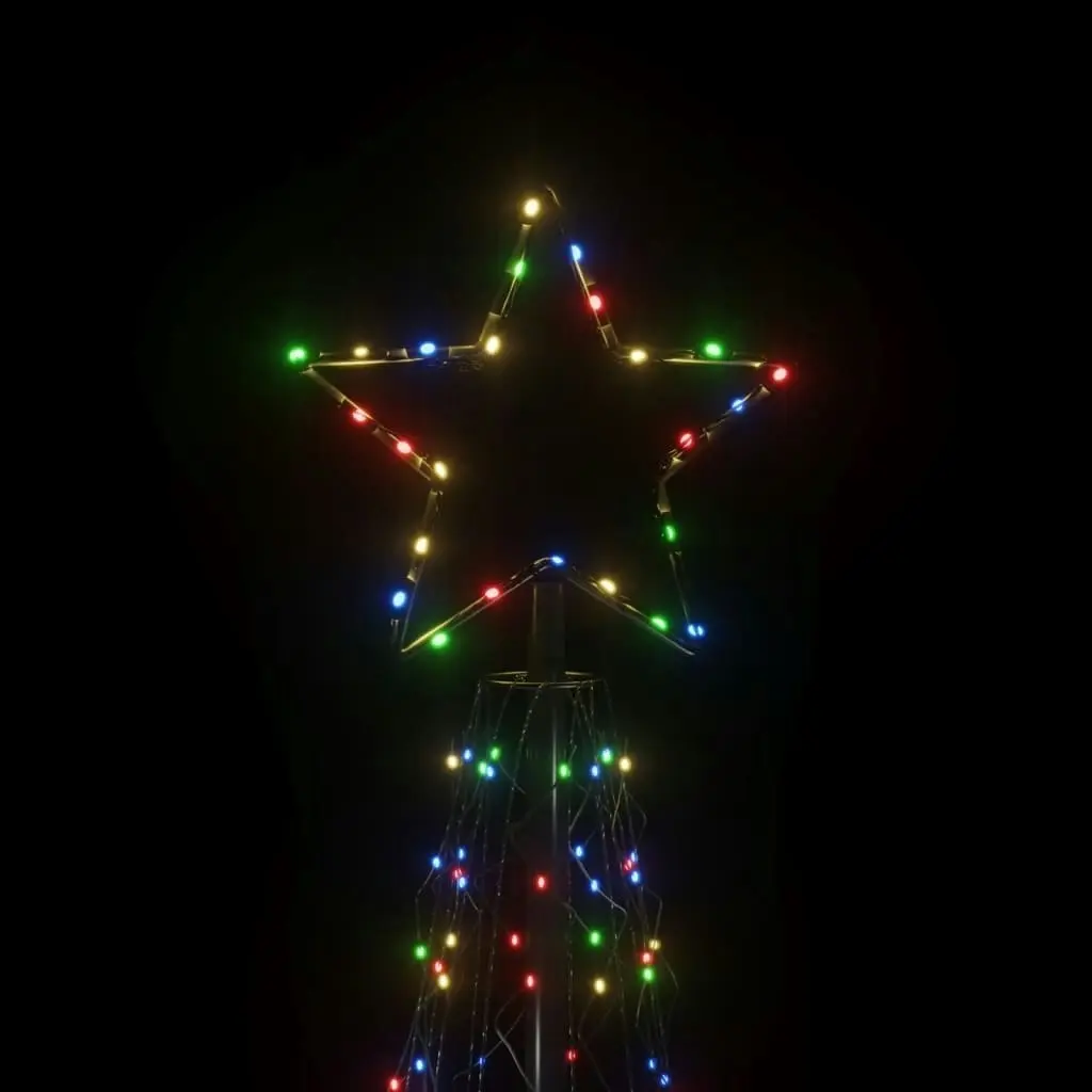 Christmas Cone Tree Colourful 500 LEDs 100x300 cm 343710