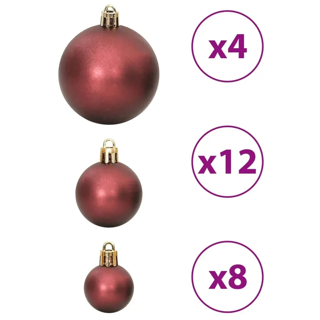 Christmas Baubles 100 pcs Champagne and Brown 3 / 4 / 6 cm 356107