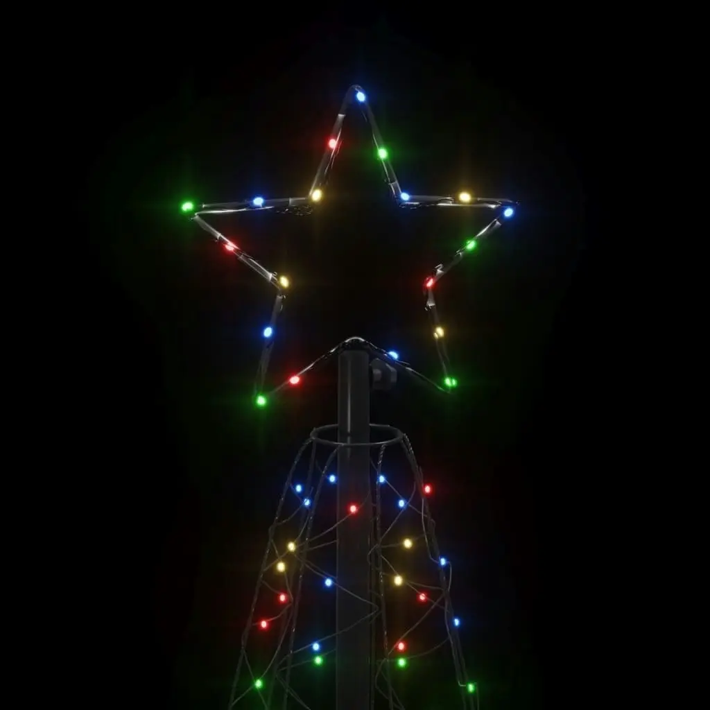 Christmas Cone Tree Colourful 200 LEDs 70x180 cm 343504