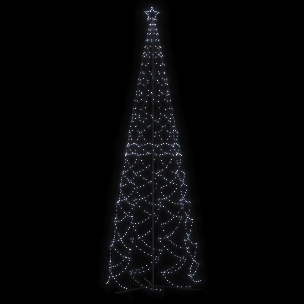 Christmas Cone Tree Cold White 1400 LEDs 160x500 cm 343712