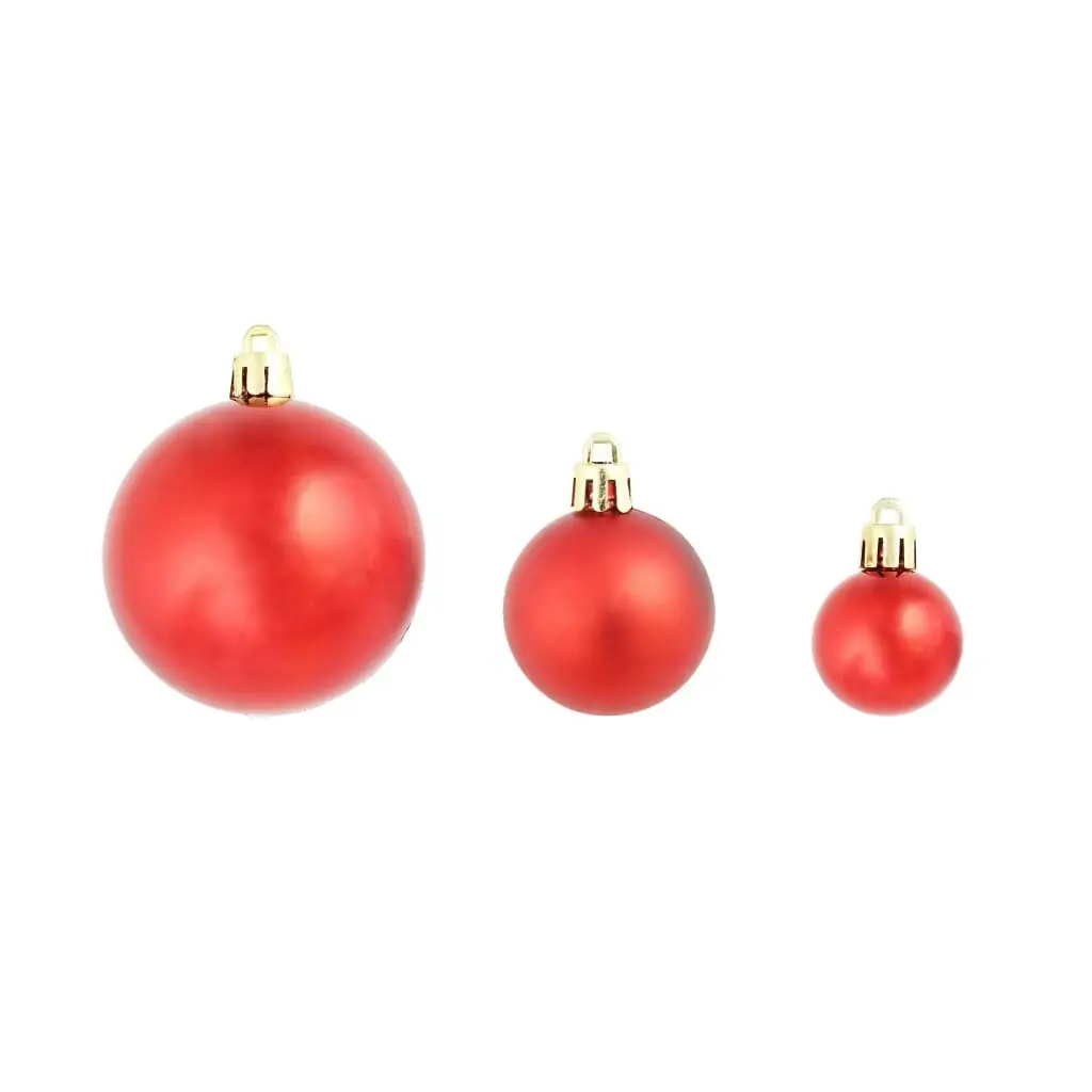 Christmas Balls 100 pcs Red/Gold/Green 245718