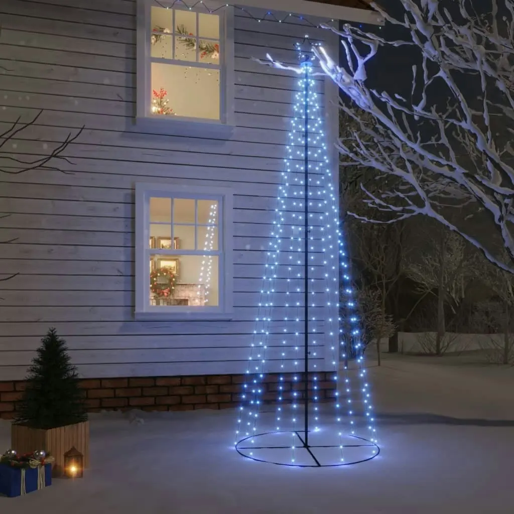 Christmas Cone Tree Blue 310 LEDs 100x300 cm 343492