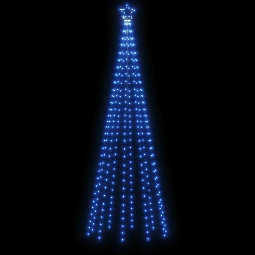 Christmas Cone Tree Blue 310 LEDs 100x300 cm 343492