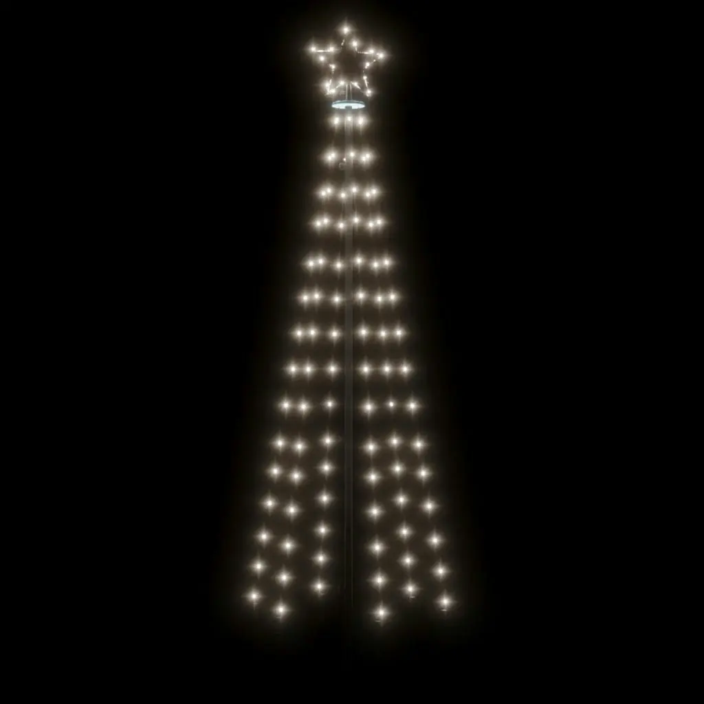 Christmas Cone Tree Cold White 108 LEDs 70x180 cm 343487