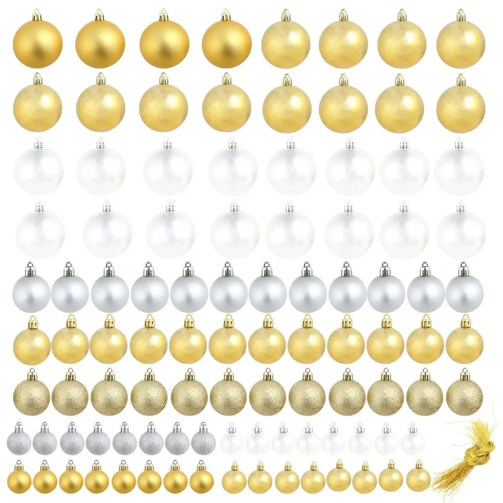 Christmas Balls 100 pcs Silver/Gold 245719