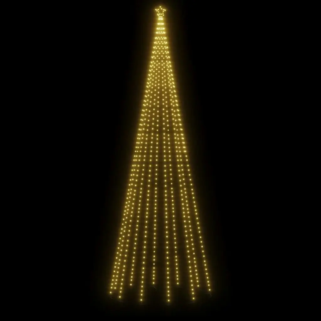 Christmas Cone Tree Warm White 732 LEDs 160x500 cm 343700