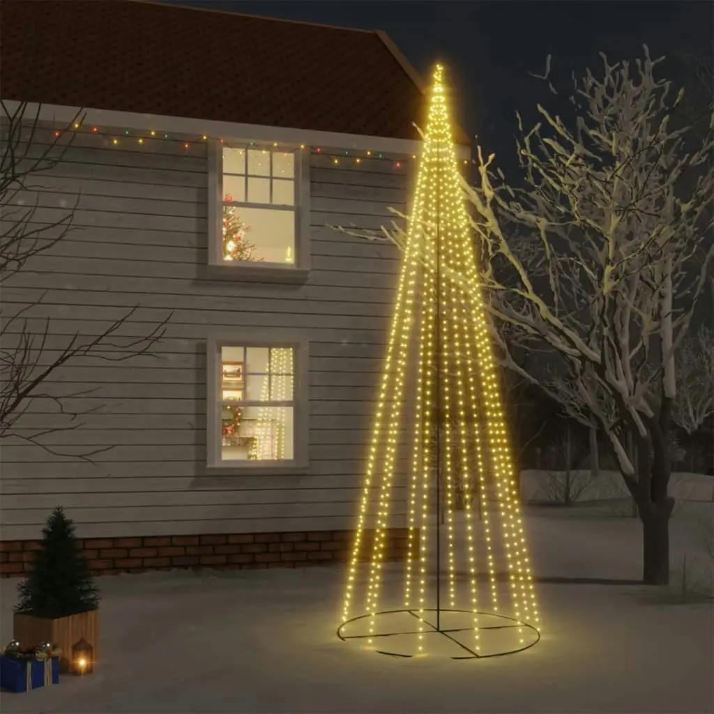 Christmas Cone Tree Warm White 732 LEDs 160x500 cm 343700