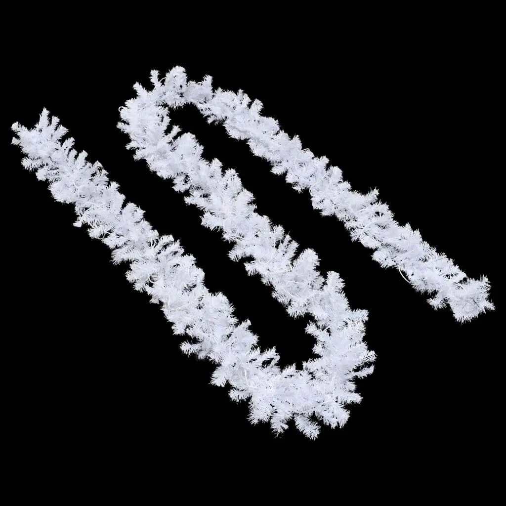 Christmas Garland with LED Lights 20 m White 284313