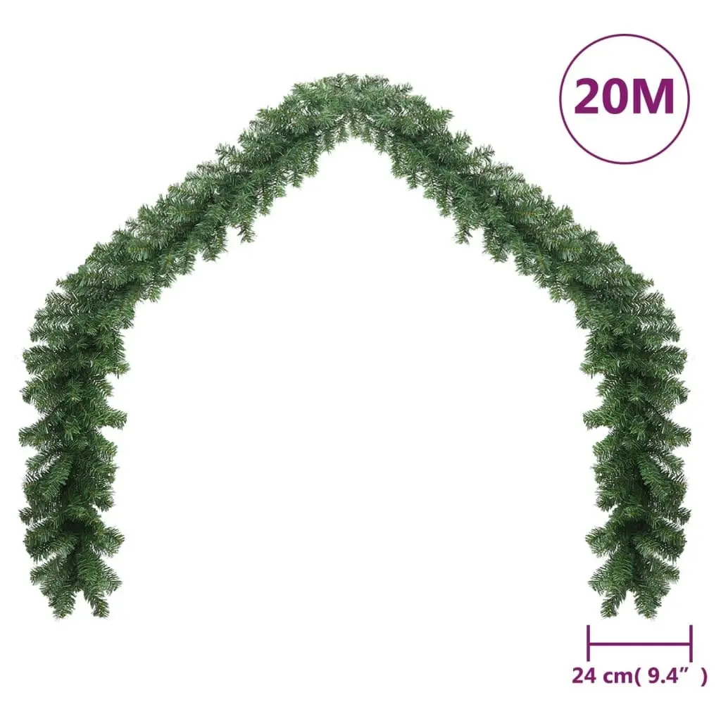 Christmas Garland with LED Lights 20 m 242425