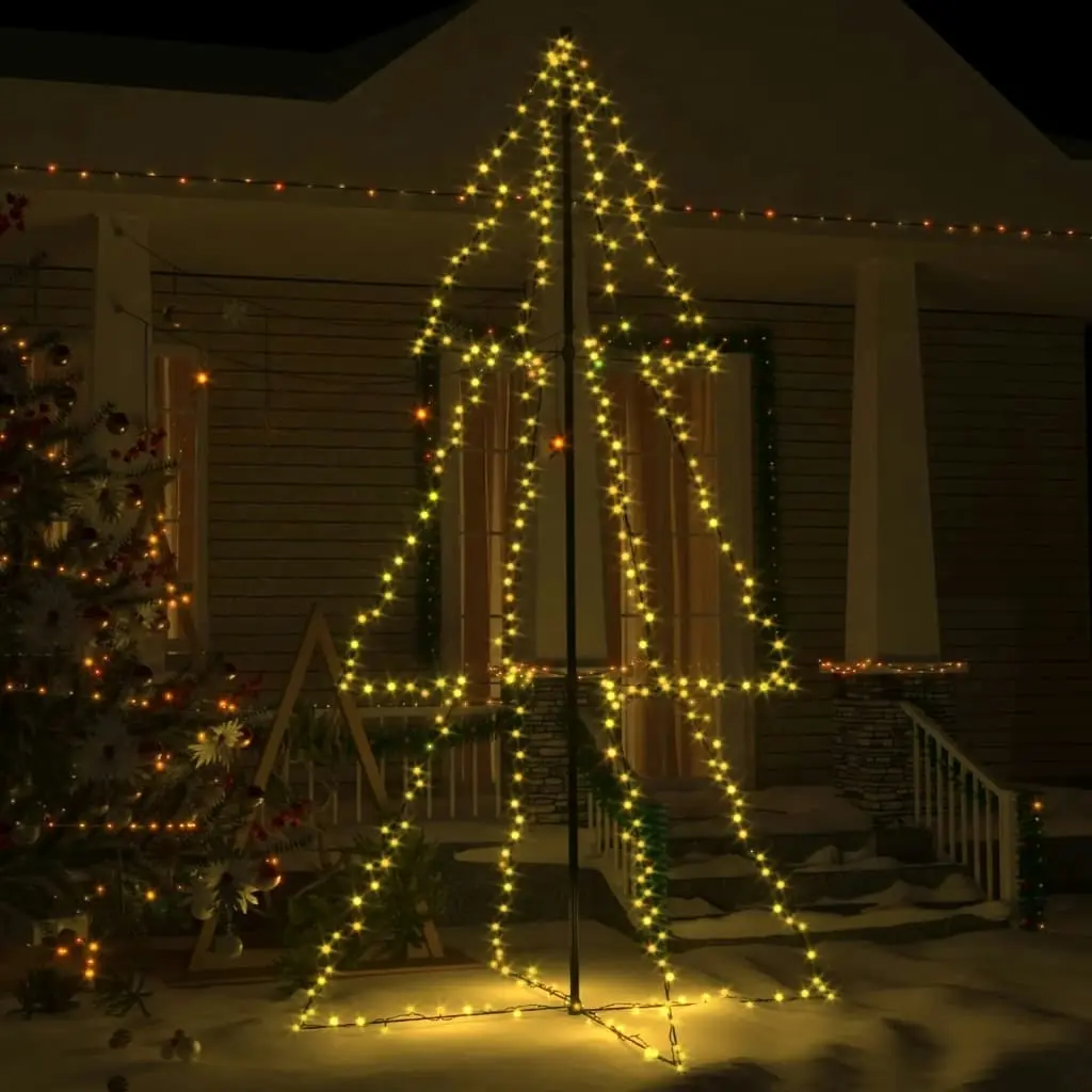 Christmas Cone Tree 300 LEDs Indoor and Outdoor 120x220 cm 328586