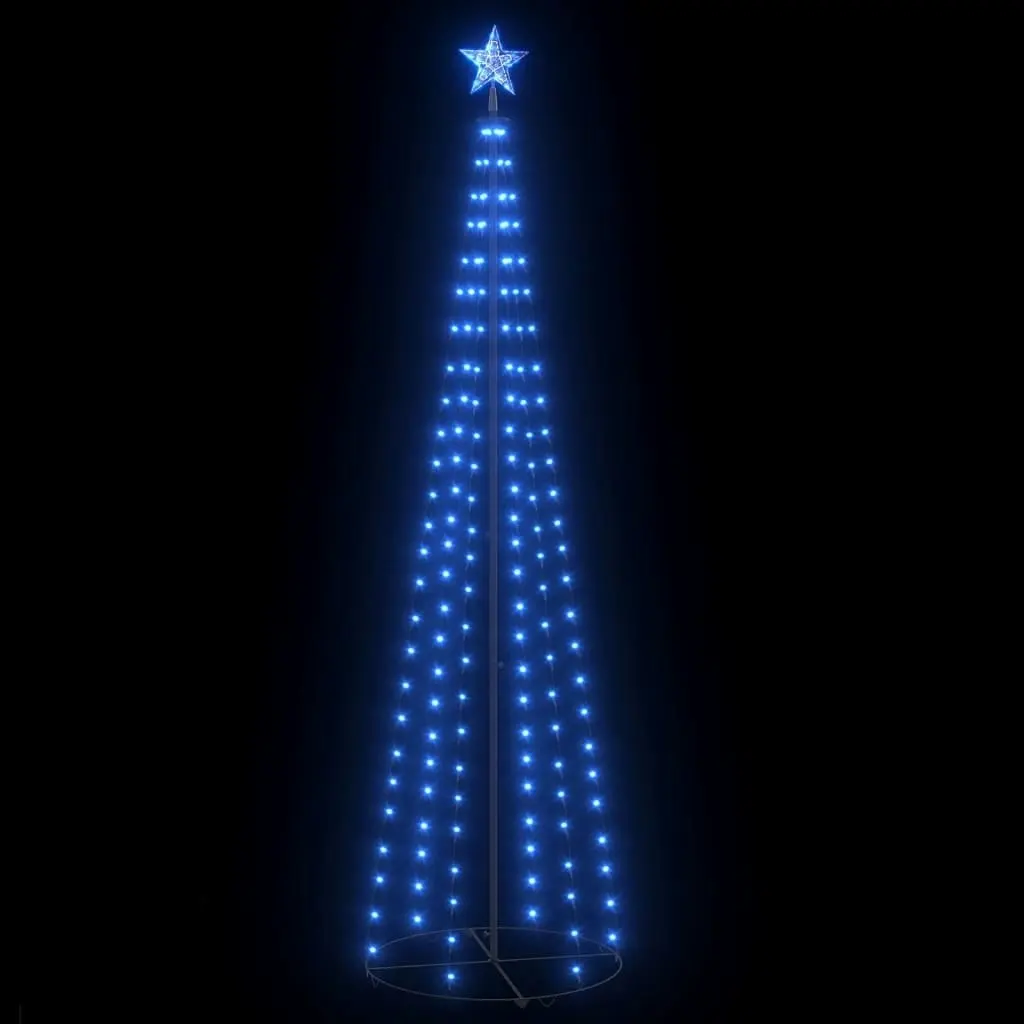 Christmas Cone Tree Blue 136 LEDs Decoration 70x240 cm 328711