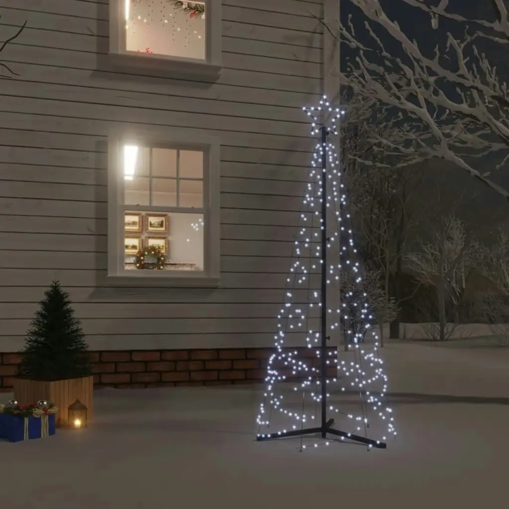 Christmas Cone Tree Cold White 200 LEDs 70x180 cm 343502