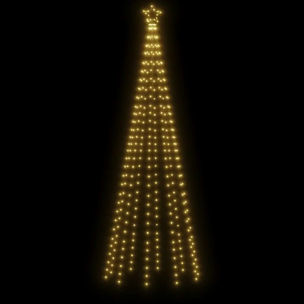 Christmas Cone Tree Warm White 310 LEDs 100x300 cm 343490