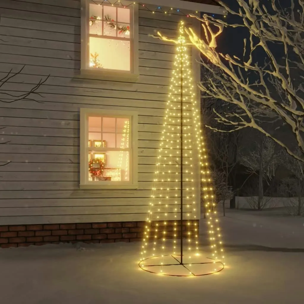 Christmas Cone Tree Warm White 310 LEDs 100x300 cm 343490