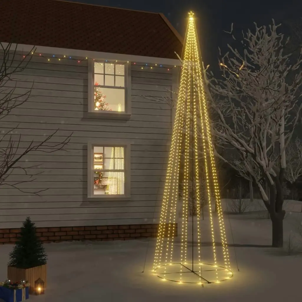 Christmas Cone Tree Warm White 3000 LEDs 230x800 cm 343704