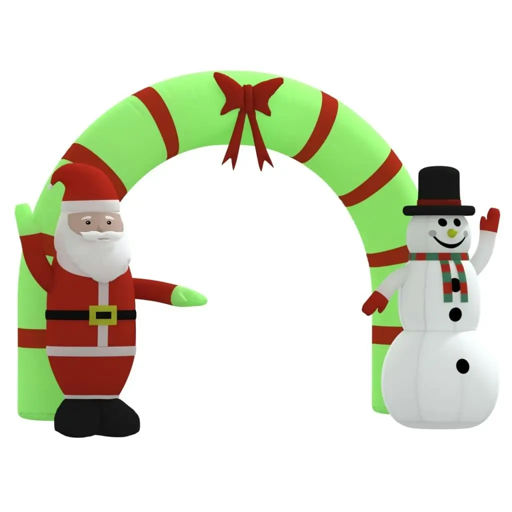 Christmas Inflatable Santa & Snowman Arch Gate LED 270 cm 345314