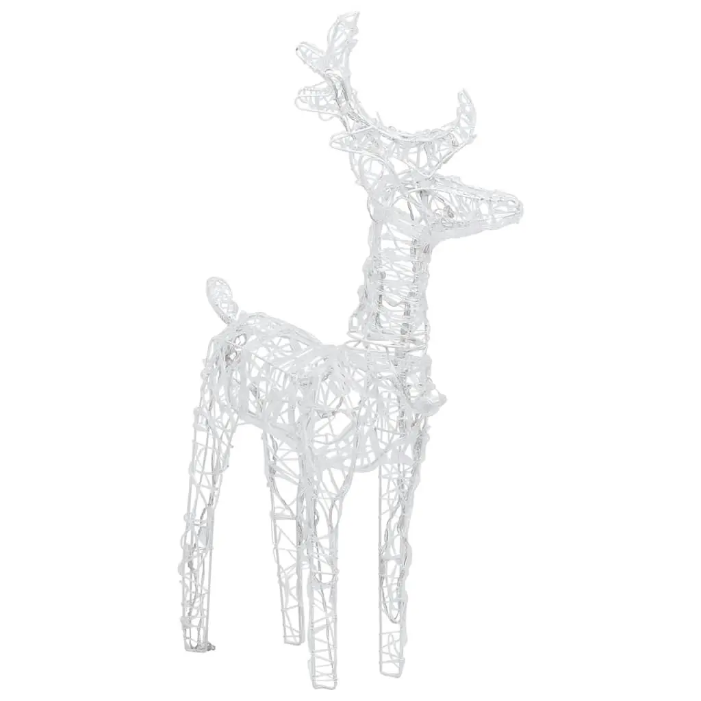 Christmas Reindeers 2 pcs Warm White 80 LEDs Acrylic 342678