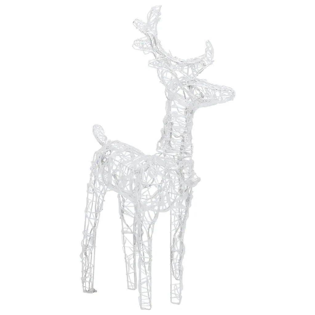 Christmas Reindeers 4 pcs Cold White 160 LEDs Acrylic 3154255