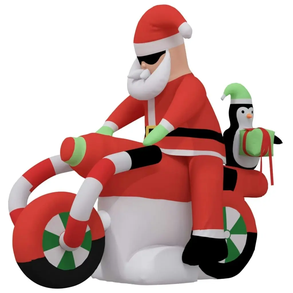 Christmas Inflatable Santa on Motorcycle LED 158 cm 345305