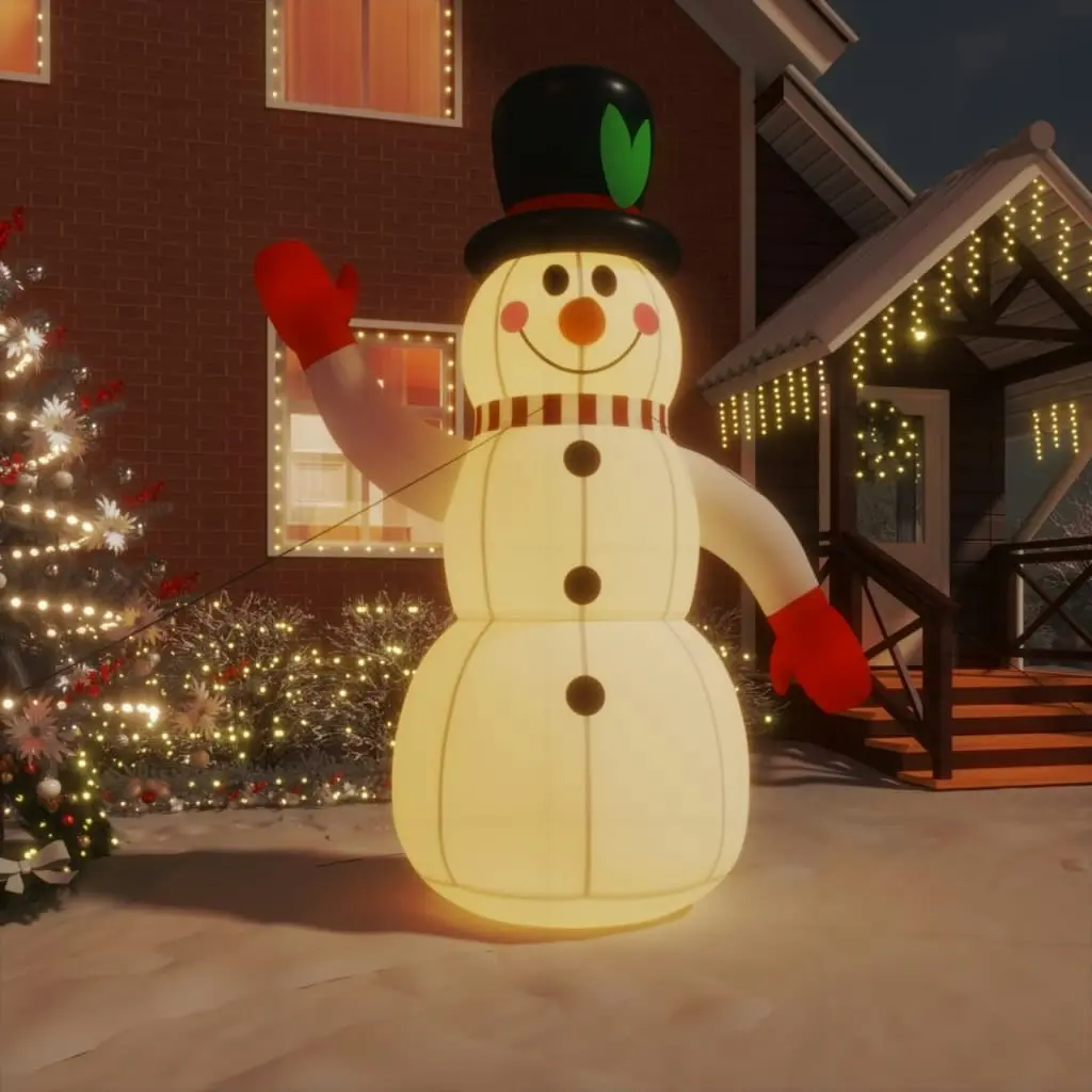 Christmas Inflatable Snowman with LEDs 300 cm 345371