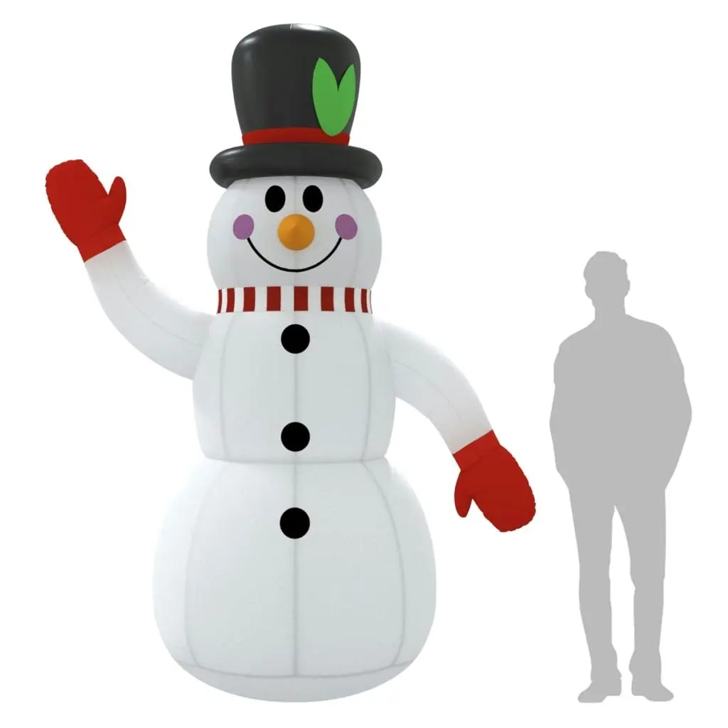 Christmas Inflatable Snowman with LEDs 300 cm 345371