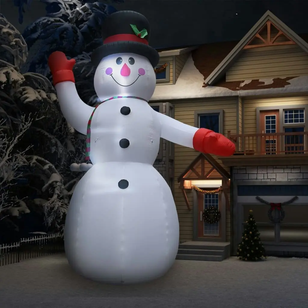 Christmas Inflatable Snowman with LED IP44 600 cm XXL 289299