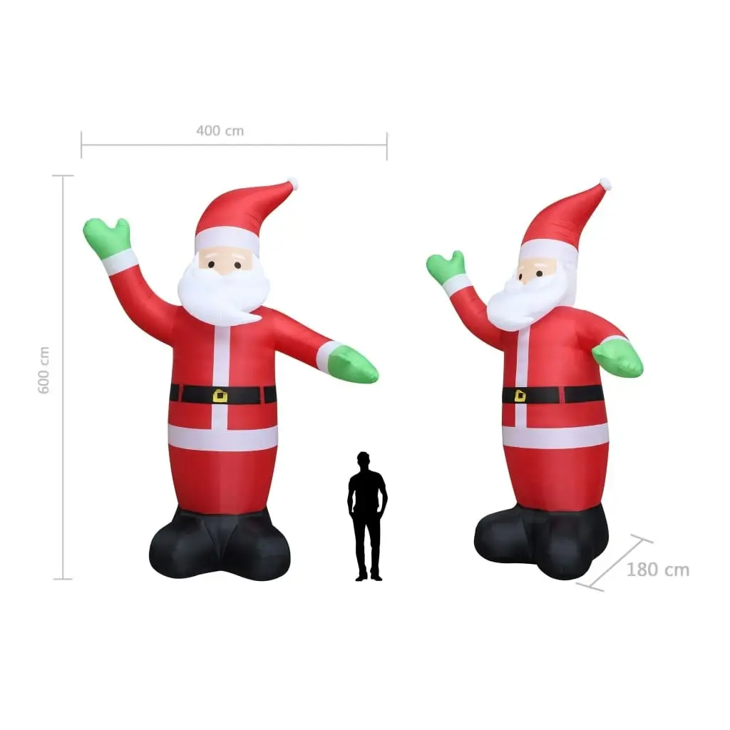 Christmas Inflatable Santa Claus LED IP20 600 cm XXL 284384