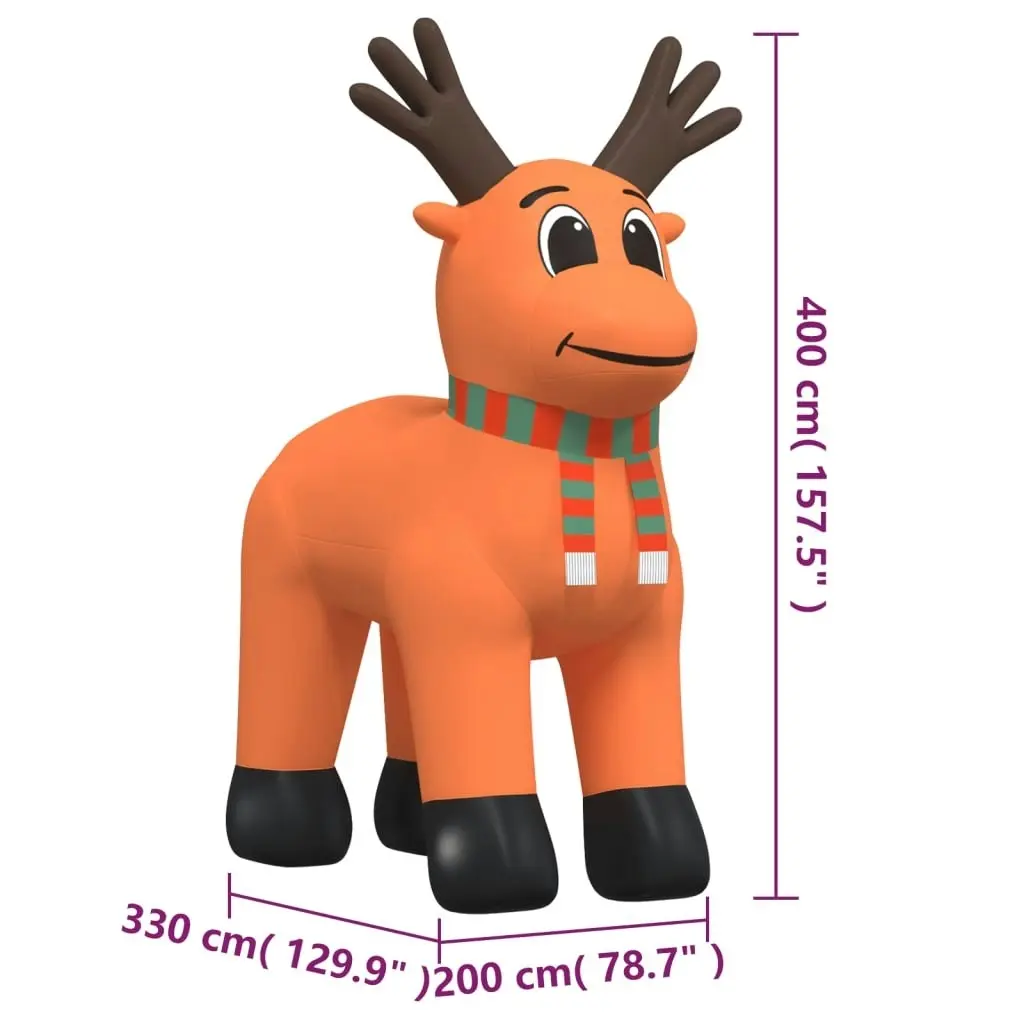 Christmas Inflatable Reindeer with LEDs 400 cm 345308