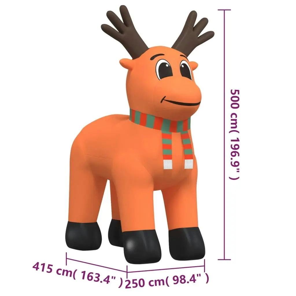 Christmas Inflatable Reindeer with LEDs 500 cm 345311