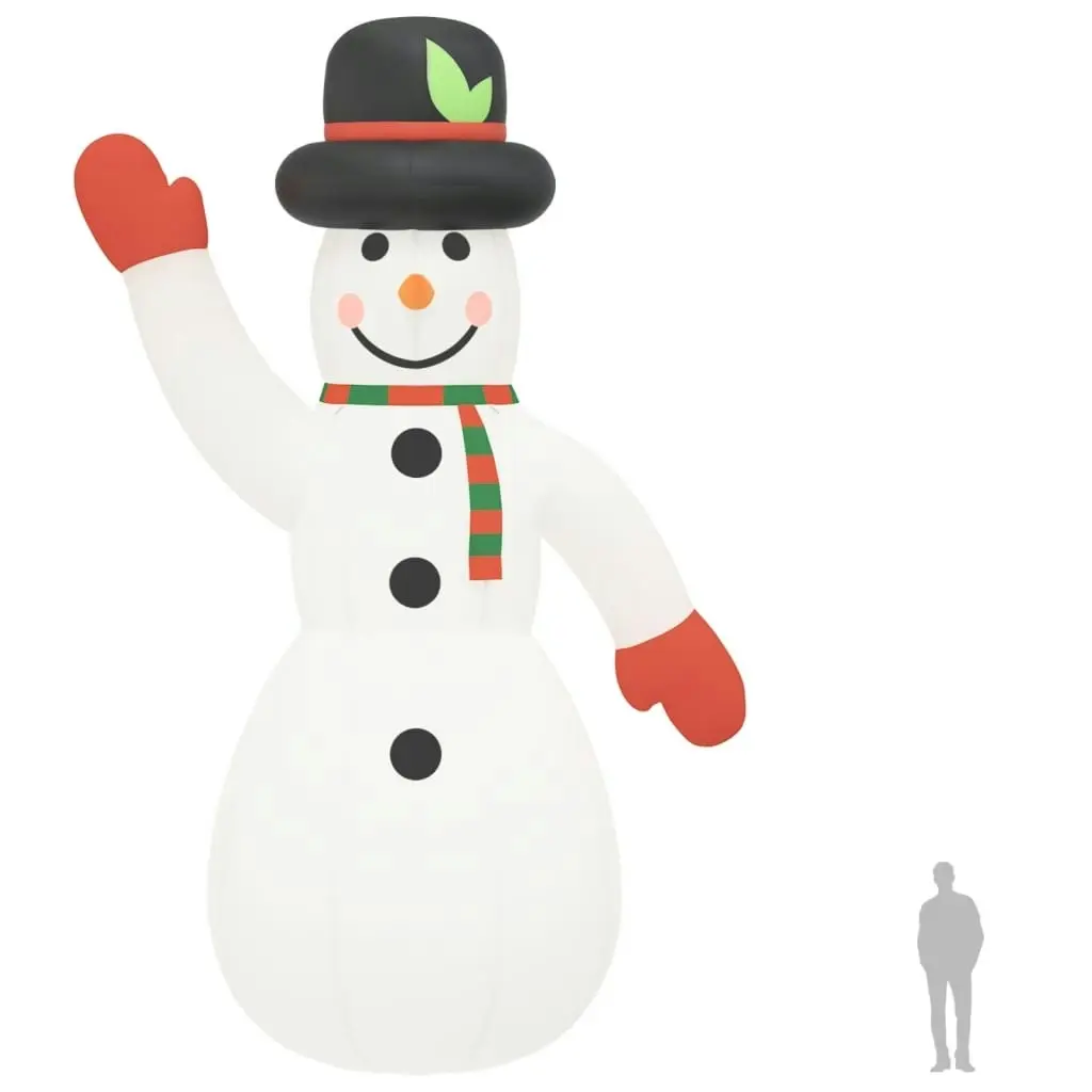 Christmas Inflatable Snowman with LEDs 1000 cm 345284