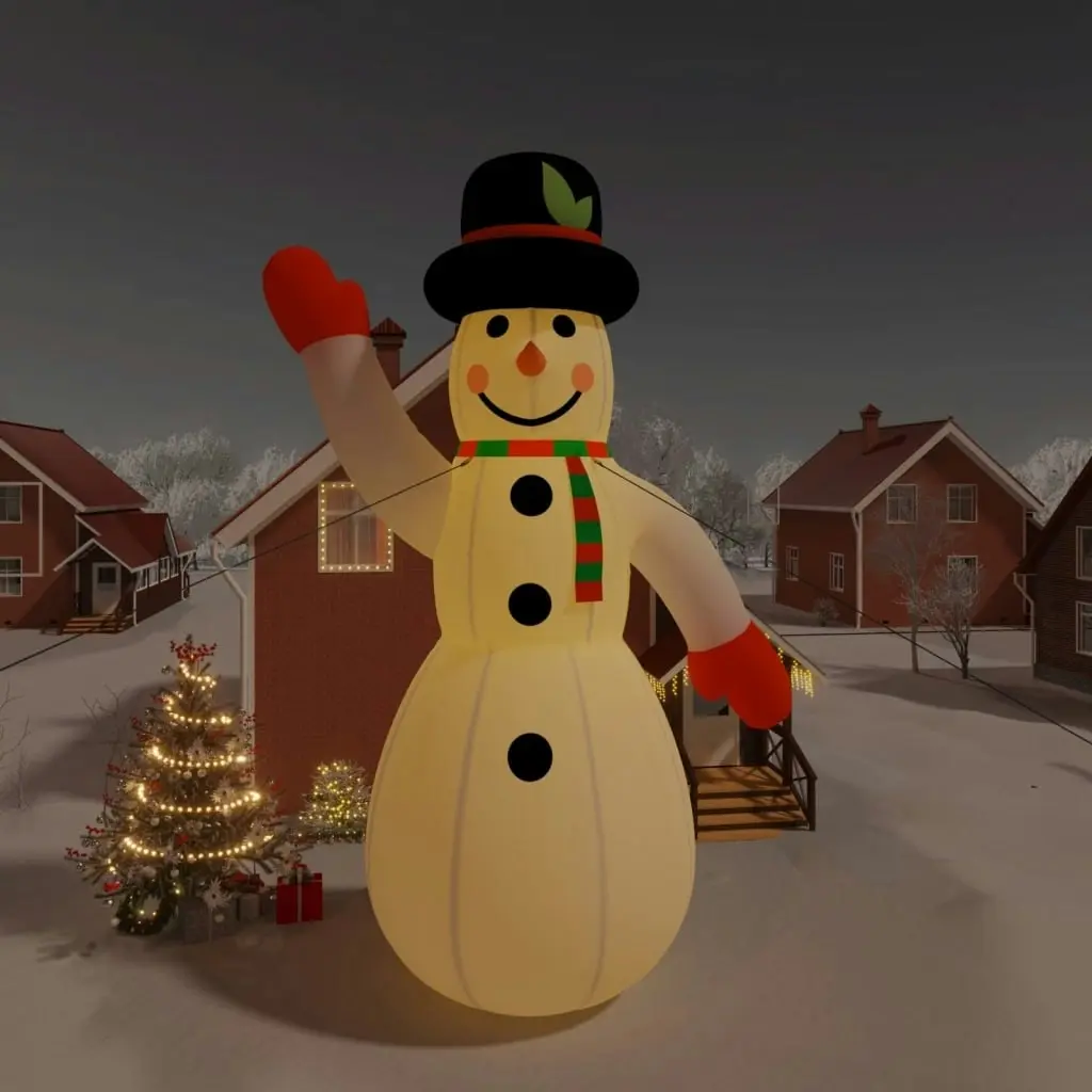 Christmas Inflatable Snowman with LEDs 1000 cm 345284