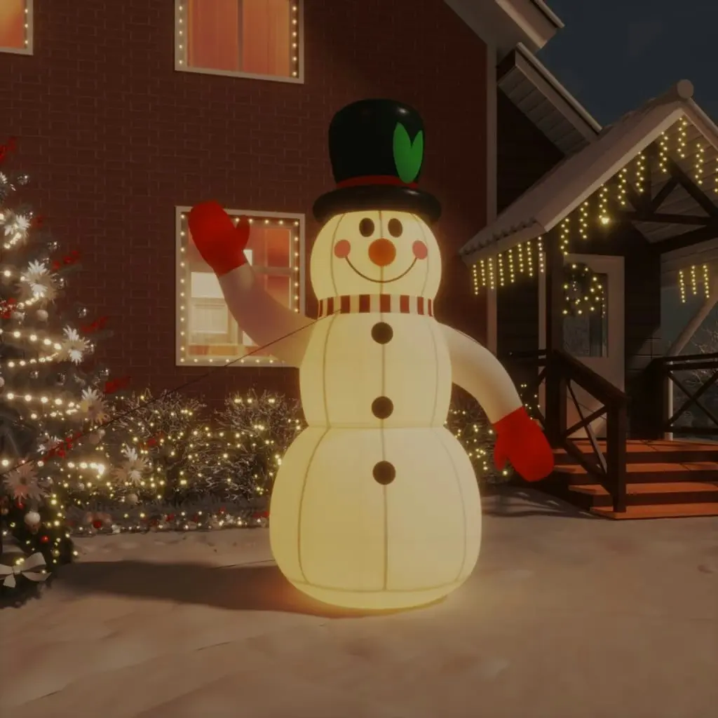 Christmas Inflatable Snowman with LEDs 240 cm 345368