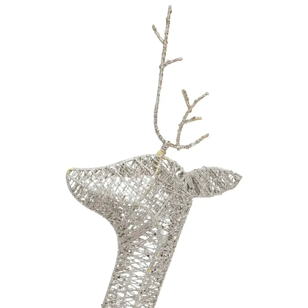 Christmas Reindeer Family 270x7x90 cm Gold Warm White Mesh 328503