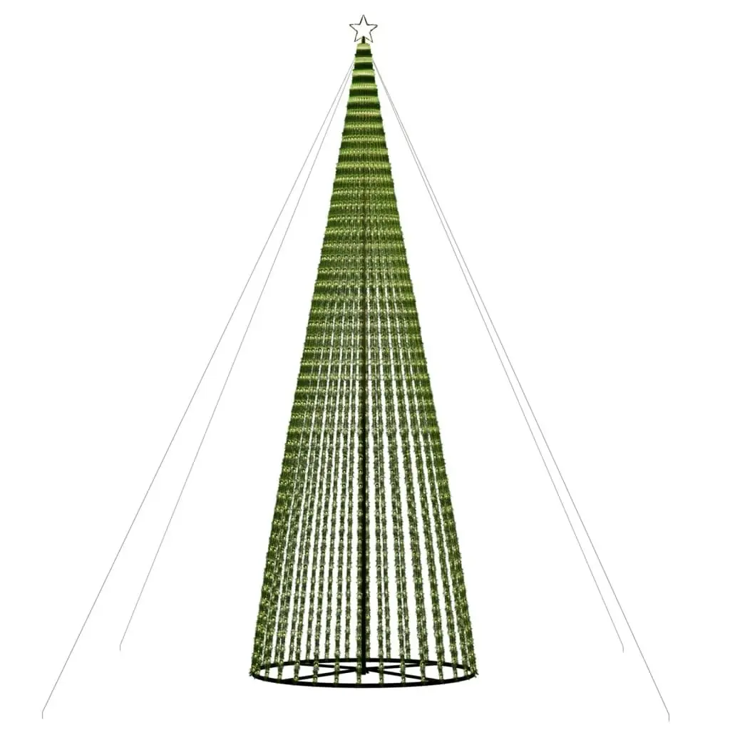 Christmas Tree Light Cone 1544 LEDs Warm White 500 cm 358161