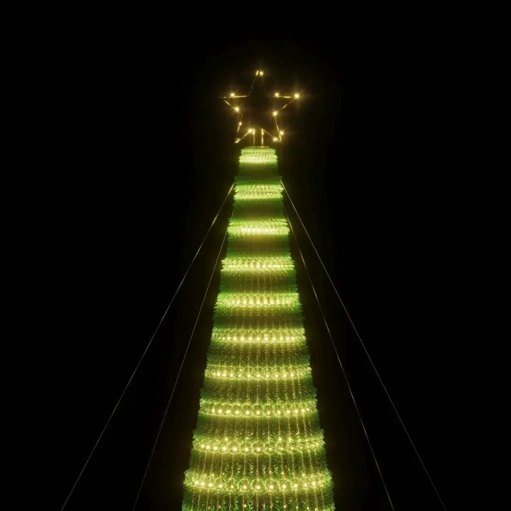 Christmas Tree Light Cone 1544 LEDs Warm White 500 cm 358161