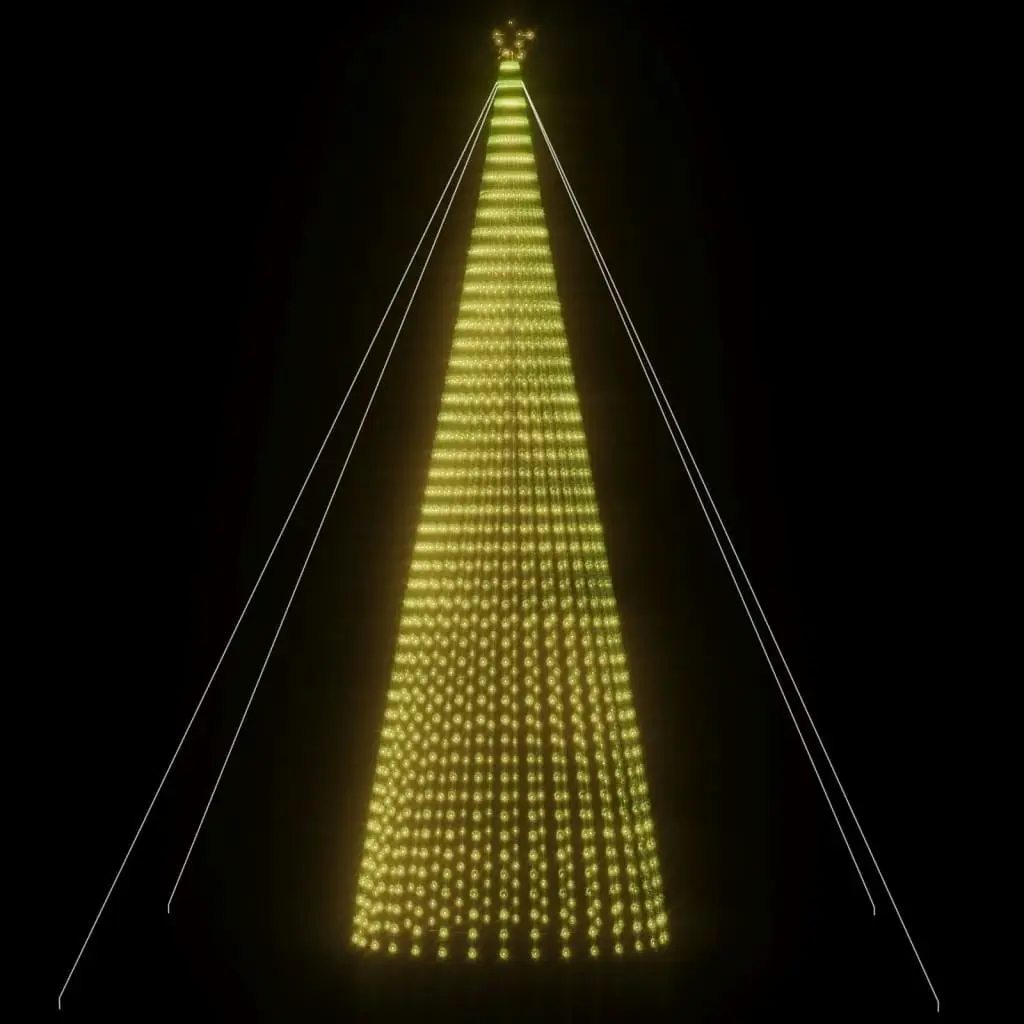 Christmas Tree Light Cone 1544 LEDs Warm White 500 cm 358161