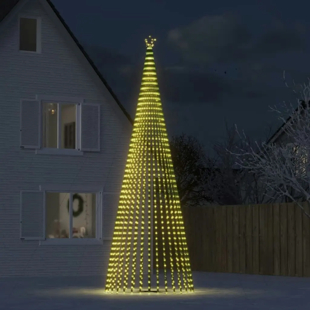 Christmas Tree Light Cone 1544 LEDs Warm White 500 cm 358161