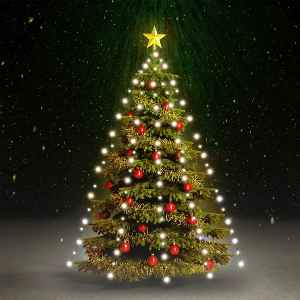 Christmas Tree Net Lights with 180 LEDs Cold White 180 cm 328872