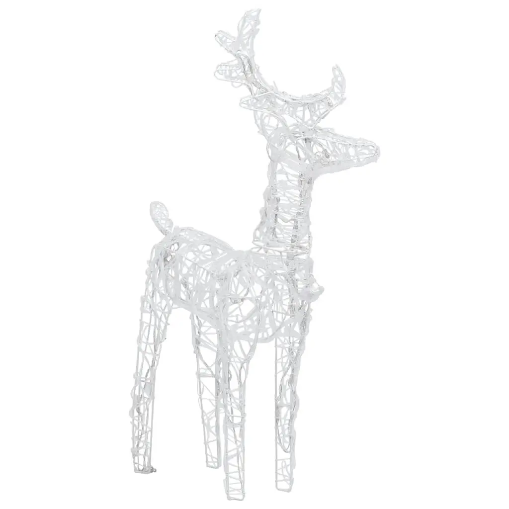 Christmas Reindeers 2 pcs Blue 80 LEDs Acrylic 342680