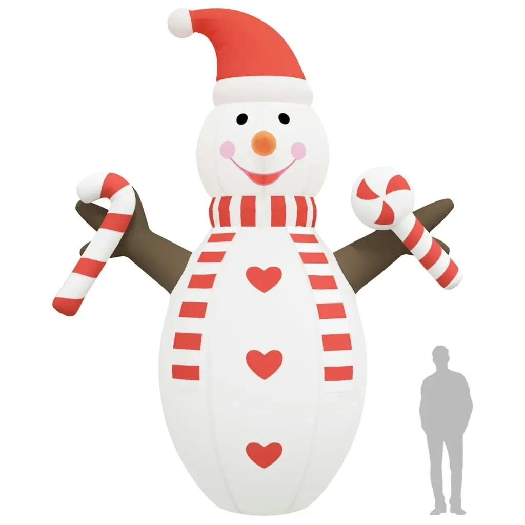 Christmas Inflatable Snowman with LEDs 630 cm 345285